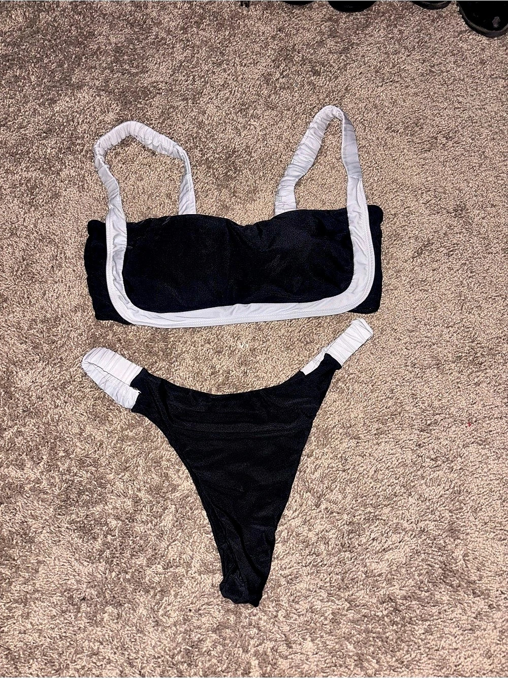 Black & White Bikini Set